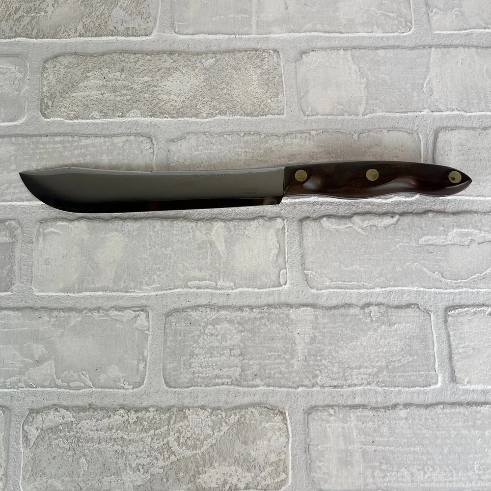 Cutco 1022 Butcher Knife Brown Marbled Swirl Handle Stainless Steel 8